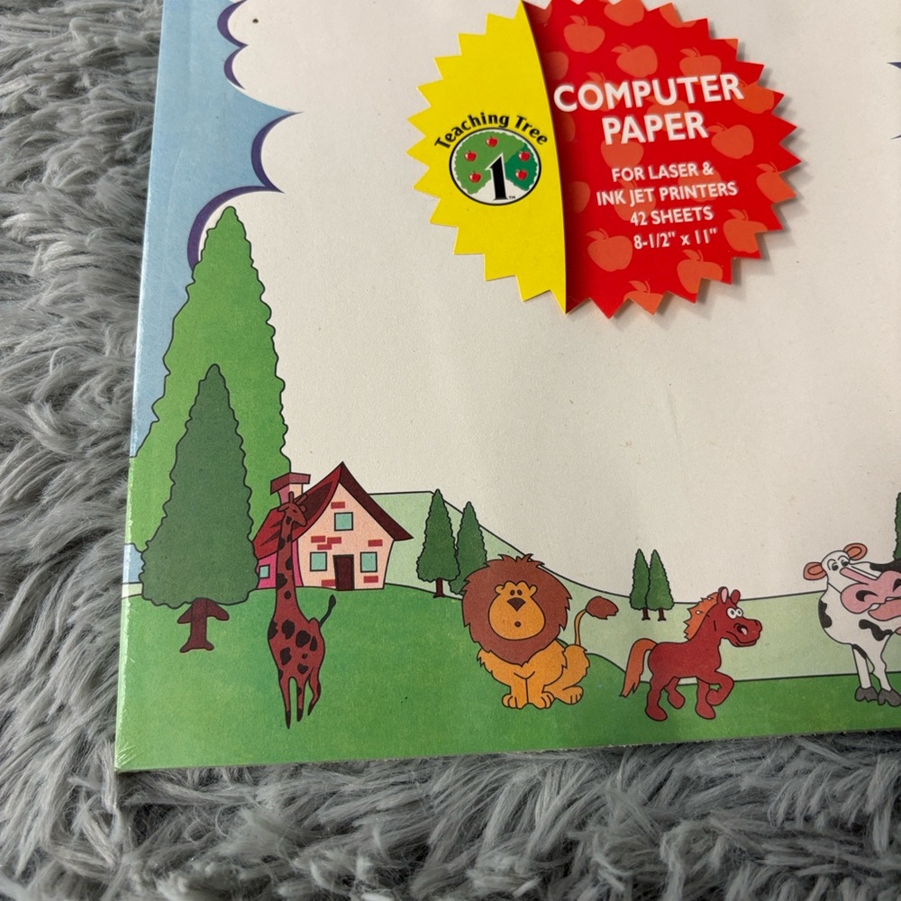 NWT NIP Teaching Tree 3 Packs Colorful Computer Paper Set Laser & Ink Jet 8.5x11 - Picture 10 of 16